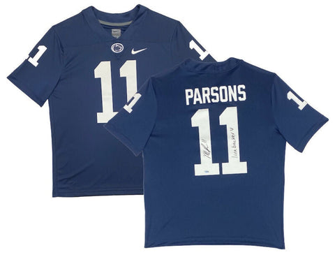 Micah Parsons Autographed "Linebacker U" Nittany Lions Game Jersey Fanatics