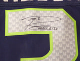 Seahawks Russell Wilson Autographed Blue Authentic Nike Elite Jersey RW 37292