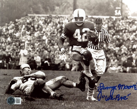 Lenny Moore Signed Penn State Nittany Lions 8x10 Photo We Are BAS 47192