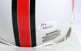 Jim Kelly Autographed Miami Hurricanes Mini Helmet- JSA Witness Auth *Black