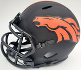 STEVE ATWATER AUTOGRAPHED ECLIPSE BLACK BRONCOS SPEED MINI HELMET BECKETT 177485