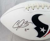 Andre Johnson Autographed Houston Texans Logo Football- JSA W Authenticated