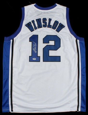 Justise Winslow Signed Duke Blue Devils Jersey (PSA COA) 2015 NCAA Champion