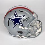 Roger Staubach Signed Autographed Dallas Cowboys FS Replica Helmet HOF85 Beckett