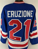 Mike Eruzione Signed Team USA "Miracle on Ice" Jersey (JSA COA) Team Captain