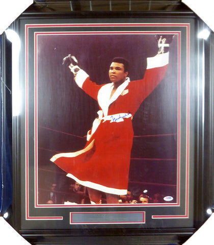 Muhammad Ali Authentic Autographed Signed Framed 16x20 Photo PSA/DNA COA S14049