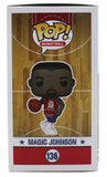 Magic Johnson Signed All Stars #136 Funko Pop Vinyl Figure w/ Red Sig BAS Wit