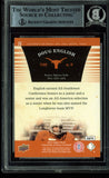 Texas Doug English Authentic Signed Card 2011 Upper Deck Texas #26 BAS Slabbed