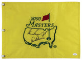 (3) Nicklaus, Palmer & Player Signed & Framed 2000 Masters Pin Flag JSA #BB22660