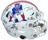 Tom Brady, Gronkowski, Edelman +4 Autographed SpeedFlex Helmet Fanatics LE 9/12