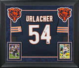 Bears Brian Urlacher Authentic Signed Navy Blue Nike Framed Jersey BAS #BK88802