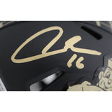 Aidan O'Connell Signed Purdue Boilermakers Pete Mini Helmet Insc. Beckett 48895