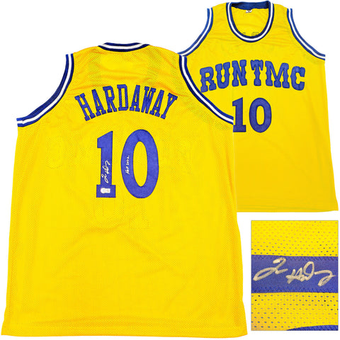 WARRIORS TIM HARDAWAY AUTOGRAPHED YELLOW JERSEY HOF 2022 BECKETT WITNESS 232601