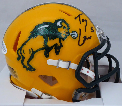 TREY LANCE AUTOGRAPHED NORTH DAKOTA STATE BISON SPEED MINI HELMET BECKETT 187734