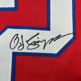 Autographed/Signed OJ O.J. Simpson Buffalo Red Football Jersey JSA COA