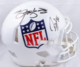 Ray Lewis Lawrence Taylor Signed NFL F/S Speed Authentic Helmet-Beckett W Holo