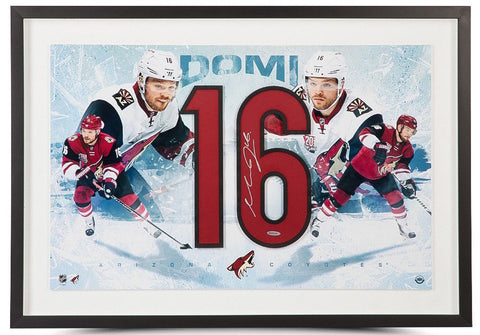 MAX DOMI Autographed Jersey Number "Introduction" 28 x 18 Framed Piece UDA