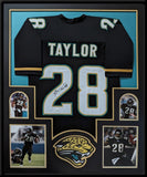 FRAMED JACKSONVILLE JAGUARS FRED TAYLOR AUTOGRAPHED SIGNED JERSEY JSA COA