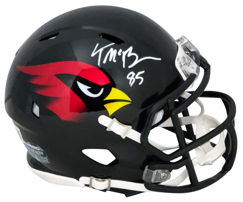 TREY McBRIDE SIGNED ARIZONA CARDINALS 2022 BLACK SPEED MINI HELMET BECKETT