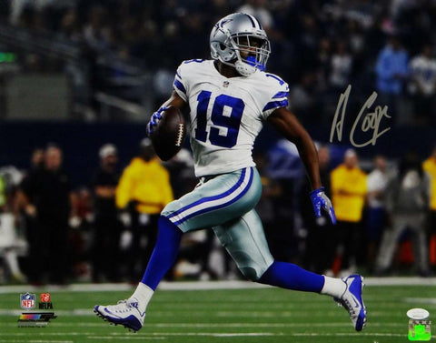 Amari Cooper Autographed Dallas Cowboys 16x20 Looking Backward PF Photo- JSA W A