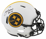 Steelers Joe Greene "HOF 87" Signed Lunar F/S Speed Proline Helmet W/ Case BAS W