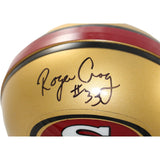 Roger Craig Signed San Francisco 49ers VSR4 TB Replica Mini Helmet BAS 44268