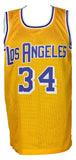 Shaquille O'Neal Signed Custom Yellow Pro Style Basketball Jersey BAS