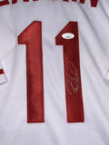 Barry Larkin Signed Cincinnati Reds Jersey (JSA) 12xAll Star S.S. / HOF 2012