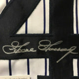 Framed Autographed/Signed Goose Gossage 33x42 New York Pinstripe Jersey JSA COA