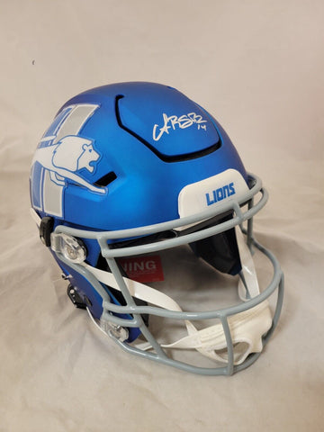 AMON RA ST BROWN SIGNED DETROIT LIONS 2023 ALTERNATE SPEEDFLEX HELMET BAS