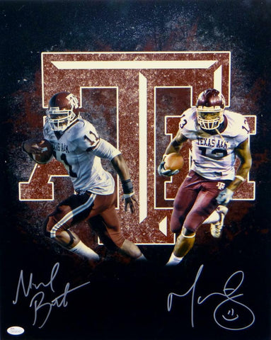 Michael Bennett Martellus Bennett Autographed Texas A&M 16x20 Photo- JSA W A