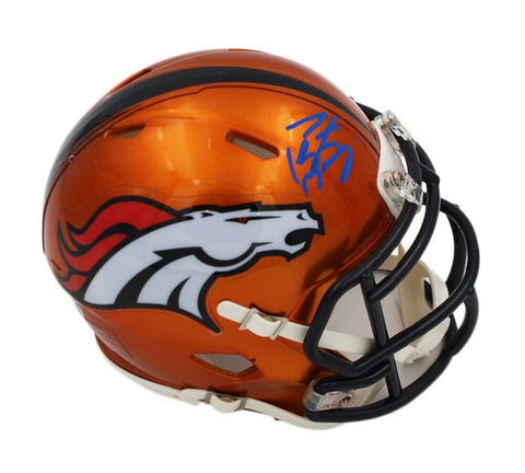 Peyton Manning Signed Denver Broncos Speed Flash NFL Mini Helmet