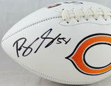 Roquan Smith Autographed Chicago Bears Rawlings Logo Football- Beckett Witness