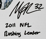 Maurice Jones-Drew Signed Jacksonville Jags-Smoke-Rolled Canvas Rushing Leader