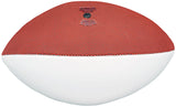 MAC JONES AUTOGRAPHED SIGNED PATRIOTS WHITE LOGO FOOTBALL BECKETT WITNESS 206521