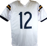 Roger Staubach Signed White College Style Jersey w/Insc.-Beckett W Hologram