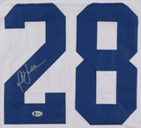 Marshall Faulk Signed Los Angeles Rams Jersey (Beckett) NFL M.V.P. 2000 / R.B