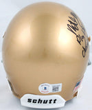 Michael Mayer Signed Notre Dame Schutt Mini Helmet w/Play Like a Champ-BAW Holo