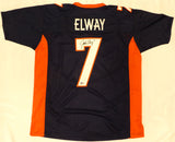 Denver Broncos John Elway Autographed Signed Blue Jersey Beckett BAS QR #W150738