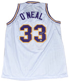 SHAQUILLE O'NEAL AUTOGRAPHED LSU TIGERS #33 WHITE BASKETBALL JERSEY BECKETT