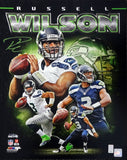 RUSSELL WILSON AUTOGRAPHED 16X20 PHOTO SEATTLE SEAHAWKS RW HOLO STOCK #88011