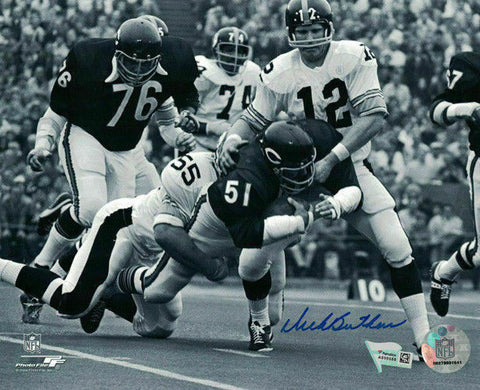 DICK BUTKUS AUTOGRAPHED/SIGNED CHICAGO BEARS 8X10 PHOTO VS PITT 21228 FAN