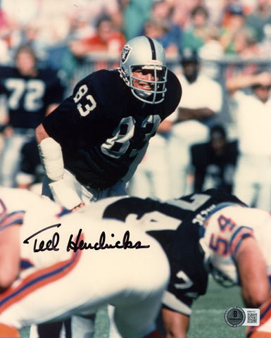 Ted Hendricks Autographed Oakland Raiders 8x10 Photo Beckett 45649