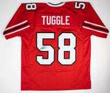 Jessie Tuggle Signed Atlanta Falcons Jersey (JSA COA) 5xPro Bowl Linebacker