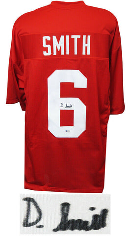 Devonta Smith (ALABAMA) Signed Red Custom College Football Jersey (Beckett COA)