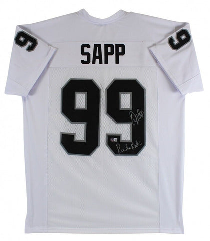 Warren Sapp Signed Oakland Raiders Jersey Inscribed "Raider Nation" (Beckett)