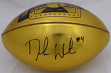 Deshaun Watson Autographed Gold Clemson Champ Football (Smudged) Beckett I41472