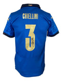 Giorgio Chiellini Signed Italy Blue Puma Soccer Jersey PSA Hologram