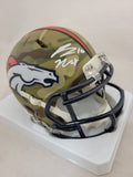 BO NIX SIGNED DENVER BRONCOS CAMO SPEED MINI HELMET BECKETT QR