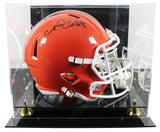 Browns Nick Chubb Authentic Signed Full Size Speed Rep Helmet w/ Case BAS Wit 2